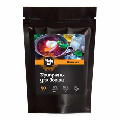 Смесь специй для борща 40 г, Holy Om Смесь специй для борща 40 г, Holy Om